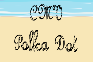 CMV Polka Dot: The Playful Outlined Script Font