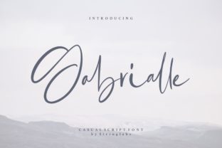 Gabrialle: An Authentic and Contemporary Script Font
