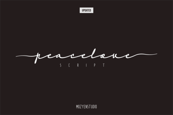 Peacelove: The Thin Script That Brings Cool Vibes to Your Designs