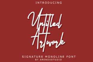 The Untitled Artwork Script: An Artistic and Sweet Typographic Asset
